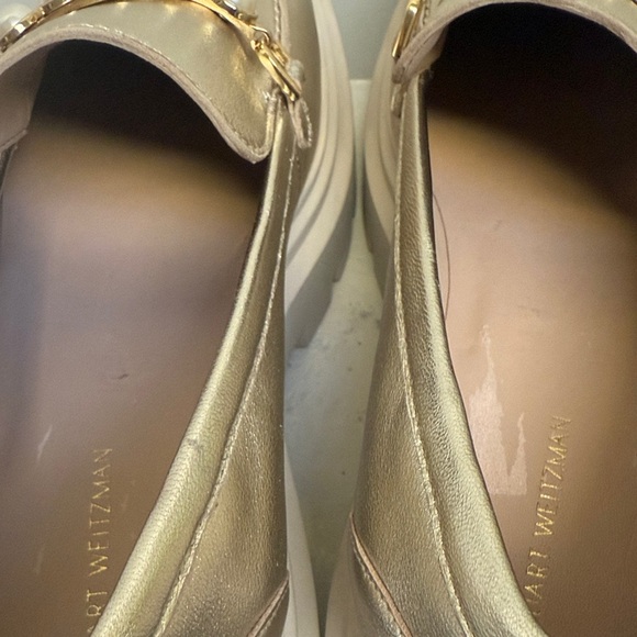 STUART WEITZMAN Perla Imitation Pearl Lug Sole Loafer ) SIZE 8.5 B women H6N9 - Picture 7 of 12